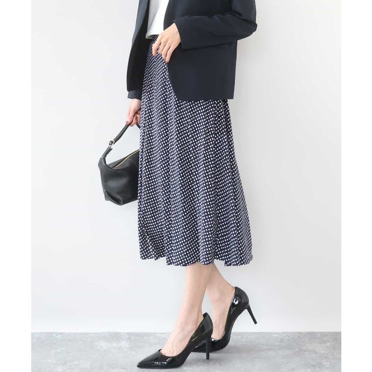 幾何柄ジャージータックスカート/洗える | MK MICHEL KLEIN | 詳細画像1 