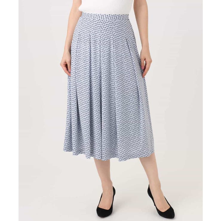 幾何柄ジャージータックスカート/洗える | MK MICHEL KLEIN | 詳細画像16 