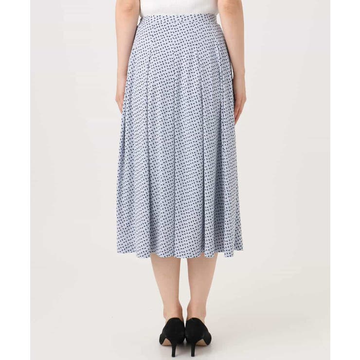 幾何柄ジャージータックスカート/洗える | MK MICHEL KLEIN | 詳細画像18 