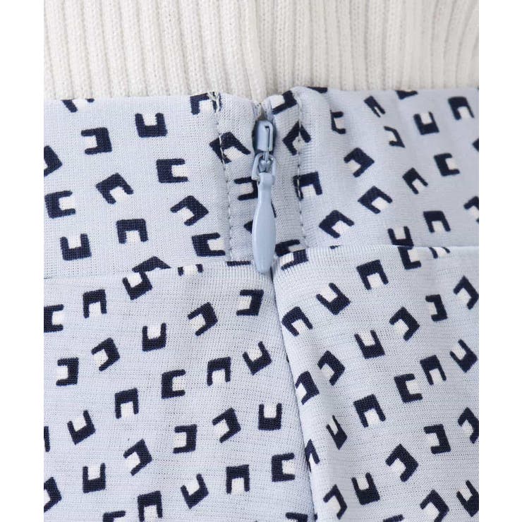 幾何柄ジャージータックスカート/洗える | MK MICHEL KLEIN | 詳細画像20 