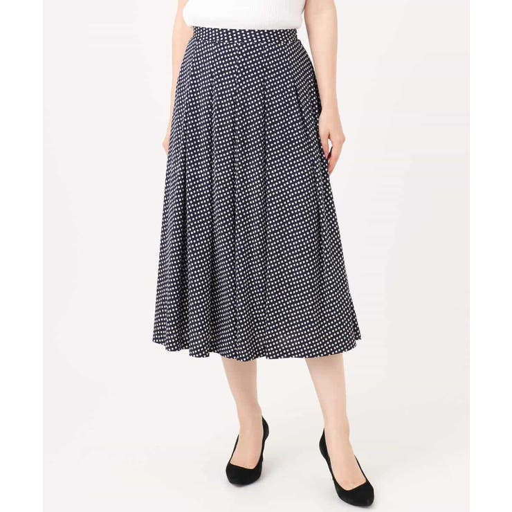 幾何柄ジャージータックスカート/洗える | MK MICHEL KLEIN | 詳細画像23 