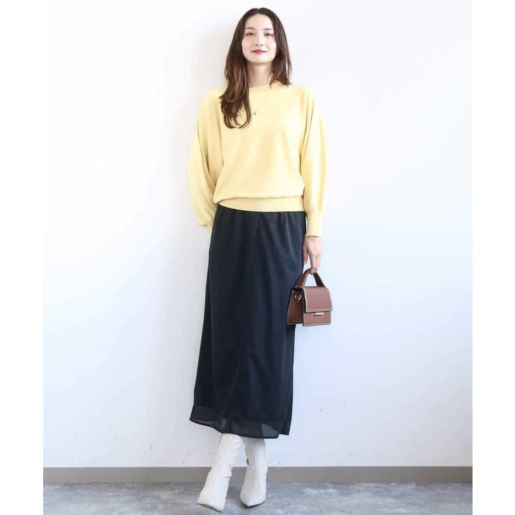 オーガンジートリコットシアータイトスカート/洗える | MK MICHEL KLEIN | 詳細画像10 