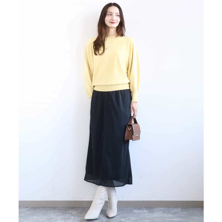 オーガンジートリコットシアータイトスカート/洗える | MK MICHEL KLEIN | 詳細画像11 