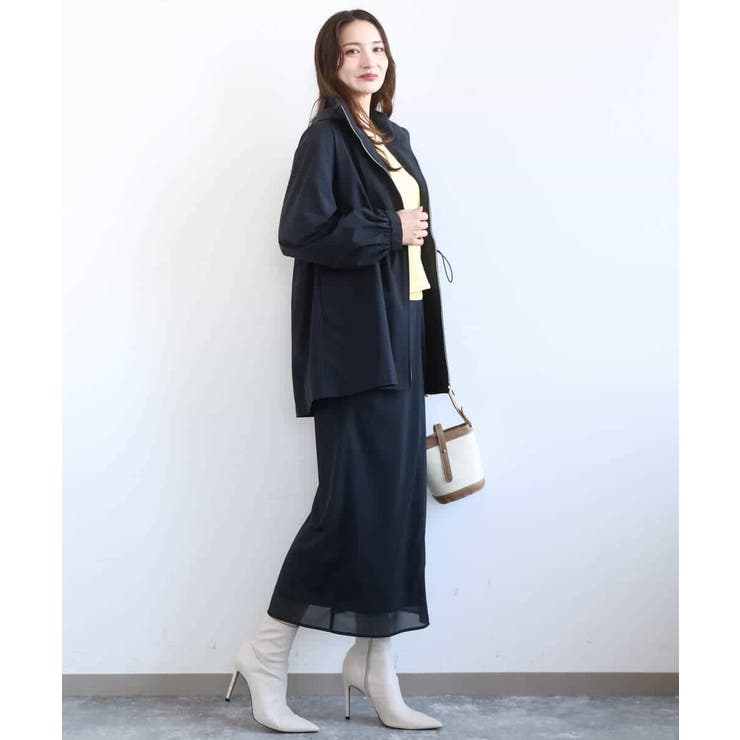 オーガンジートリコットシアータイトスカート/洗える | MK MICHEL KLEIN | 詳細画像16 