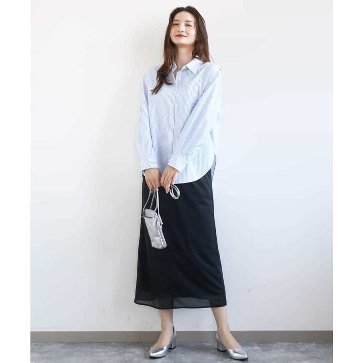 オーガンジートリコットシアータイトスカート/洗える | MK MICHEL KLEIN | 詳細画像24 