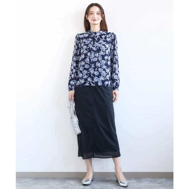 オーガンジートリコットシアータイトスカート/洗える | MK MICHEL KLEIN | 詳細画像28 