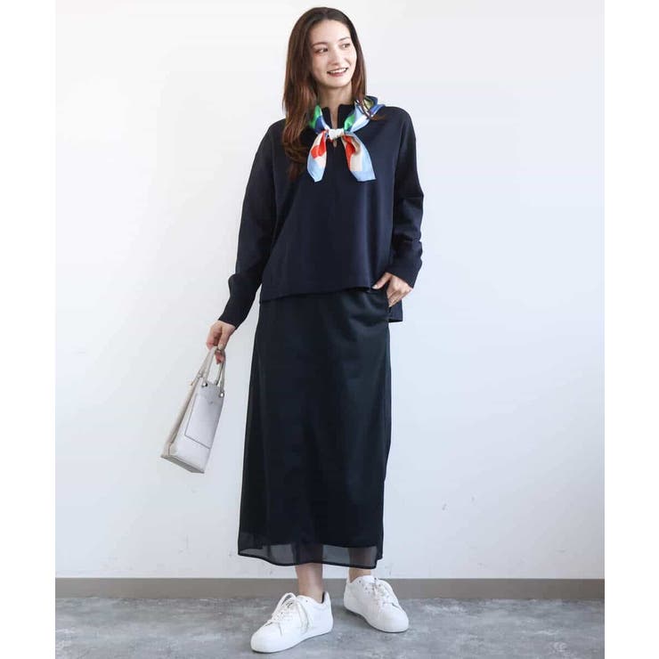 オーガンジートリコットシアータイトスカート/洗える | MK MICHEL KLEIN | 詳細画像35 