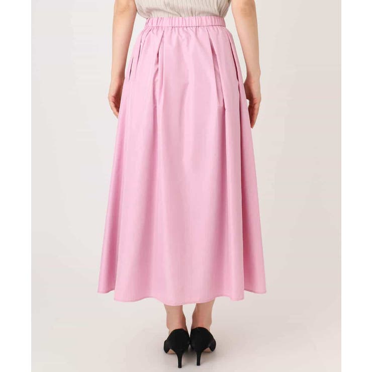 タックフレアスカート（無地）/洗える | MK MICHEL KLEIN | 詳細画像16 