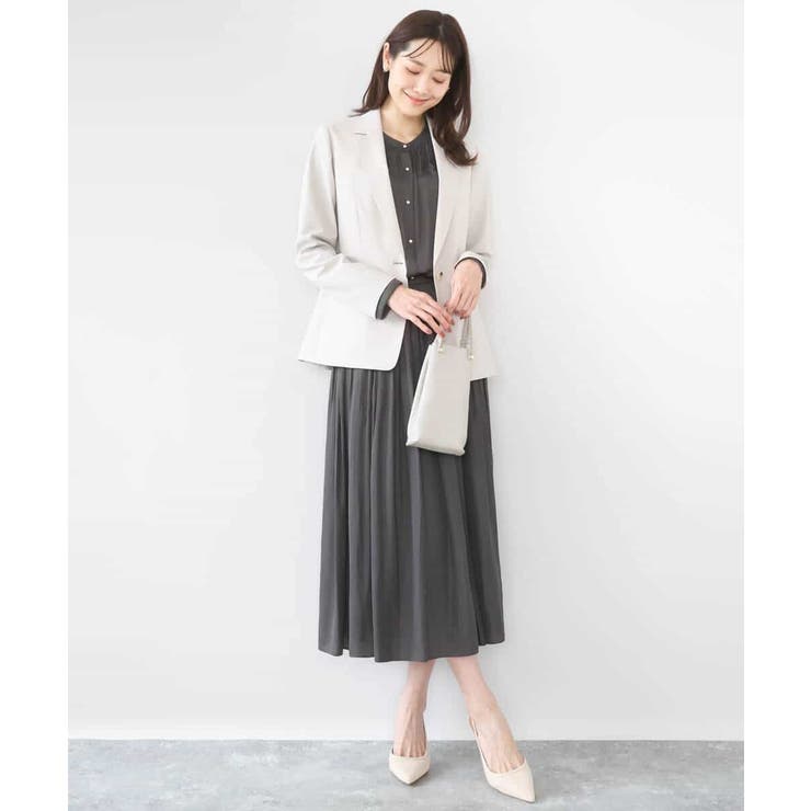 サテンプリーツスカート/UVカット/洗える | MK MICHEL KLEIN | 詳細画像19 