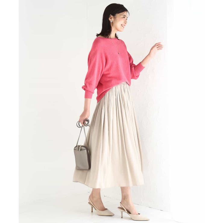 サテンプリーツスカート/UVカット/洗える | MK MICHEL KLEIN | 詳細画像31 