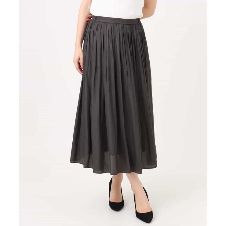 サテンプリーツスカート/UVカット/洗える | MK MICHEL KLEIN | 詳細画像32 