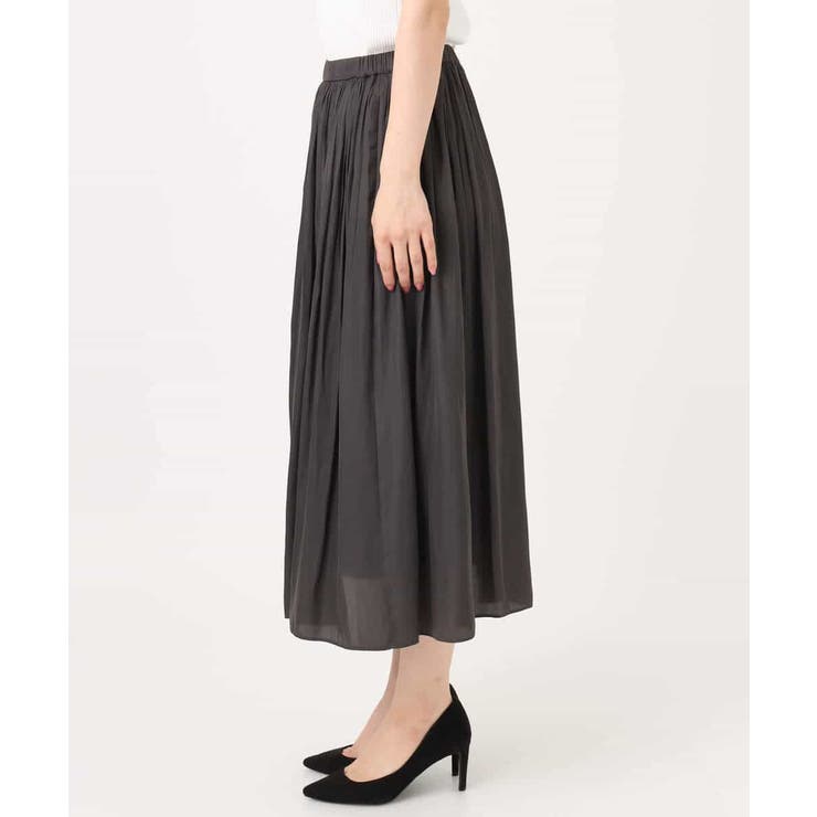 サテンプリーツスカート/UVカット/洗える | MK MICHEL KLEIN | 詳細画像33 