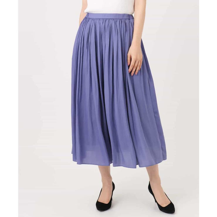 サテンプリーツスカート/UVカット/洗える | MK MICHEL KLEIN | 詳細画像40 