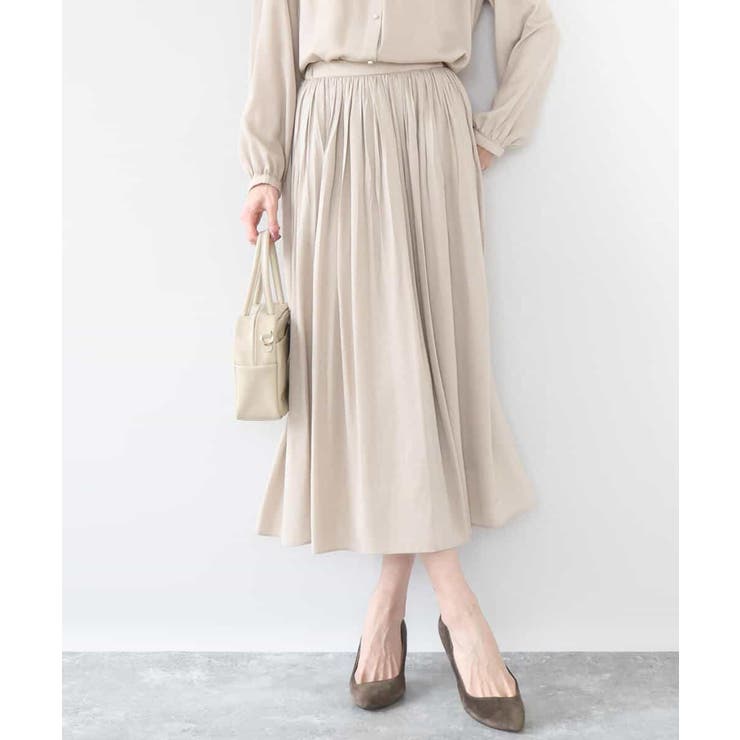 サテンプリーツスカート/UVカット/洗える | MK MICHEL KLEIN | 詳細画像6 