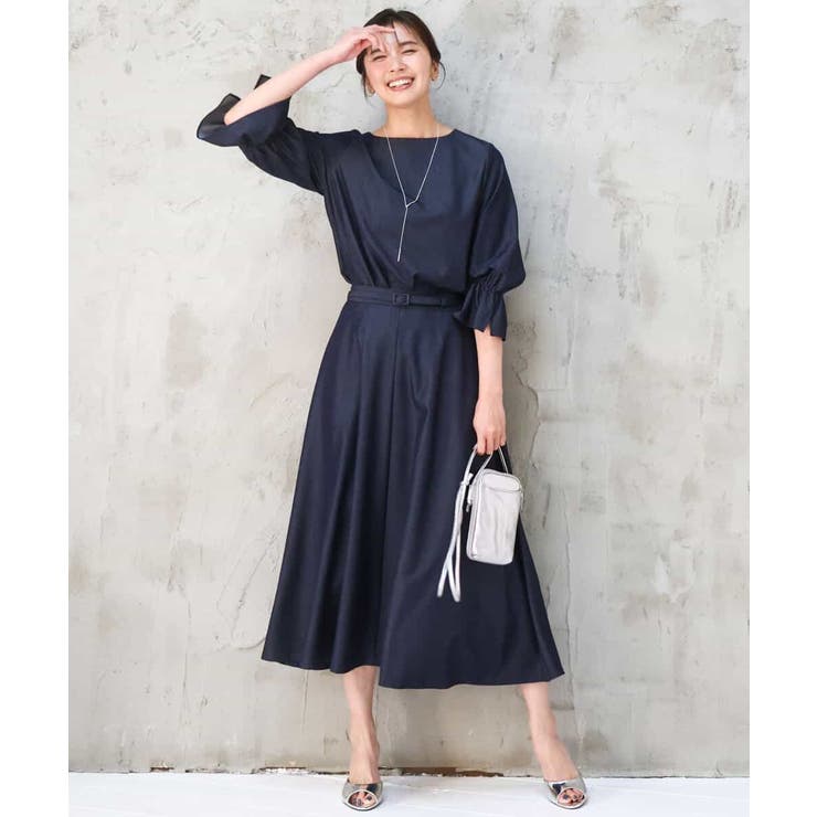 [SANAGARAシリーズ]デニムライク フレアスカート 接触冷感 | MK MICHEL KLEIN | 詳細画像38 