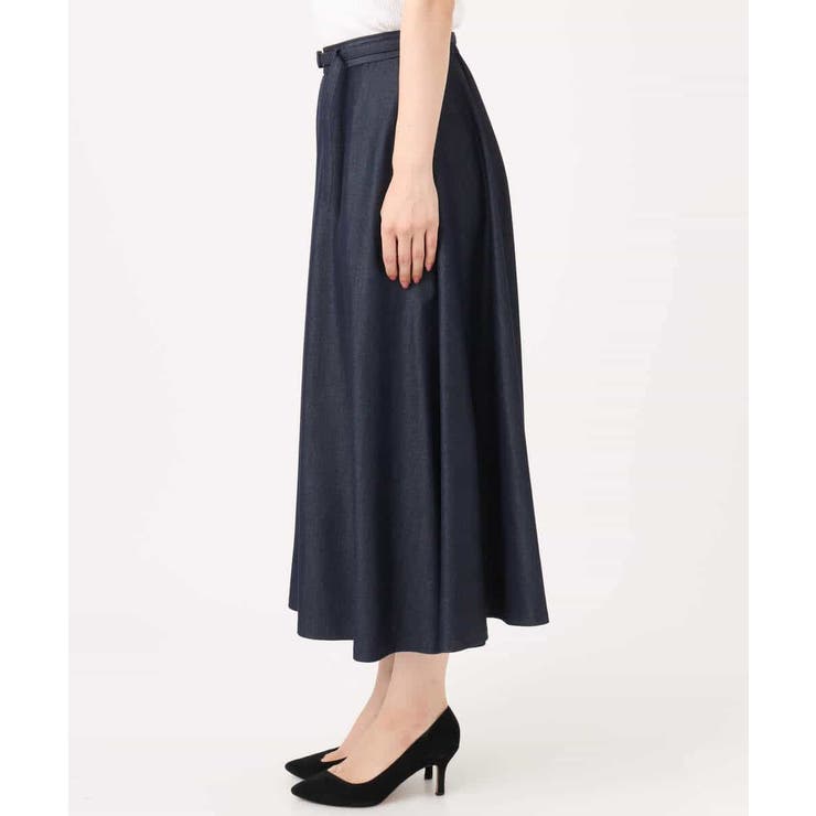 [SANAGARAシリーズ]デニムライク フレアスカート 接触冷感 | MK MICHEL KLEIN | 詳細画像45 