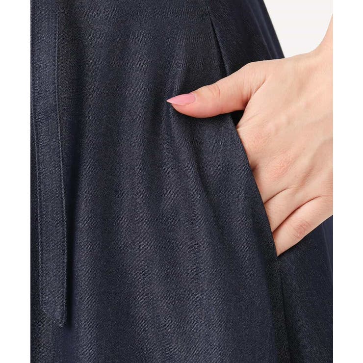 [SANAGARAシリーズ]デニムライク フレアスカート 接触冷感 | MK MICHEL KLEIN | 詳細画像50 