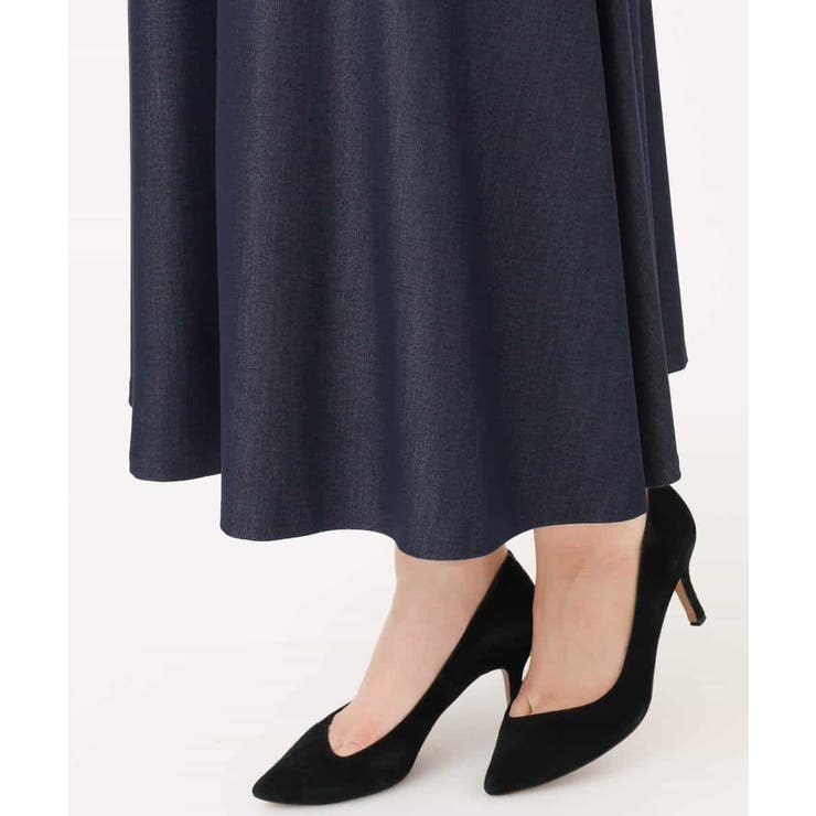 [SANAGARAシリーズ]デニムライク フレアスカート 接触冷感 | MK MICHEL KLEIN | 詳細画像51 