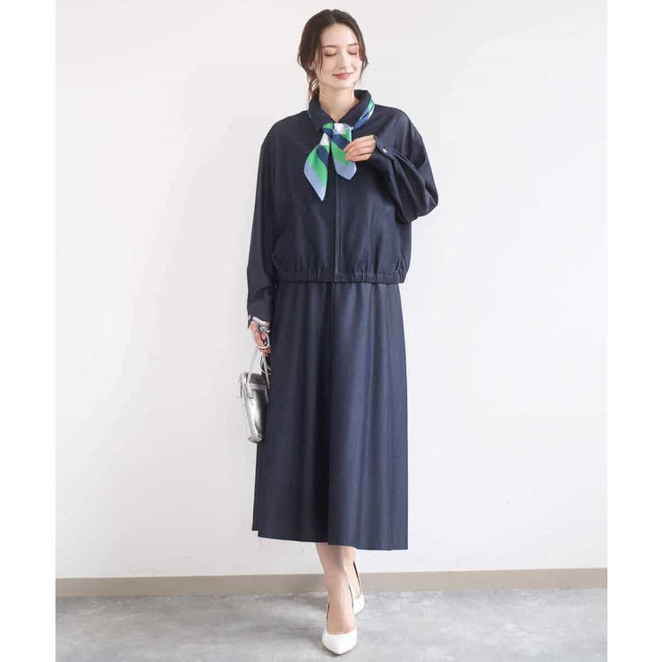 [SANAGARAシリーズ]デニムライク フレアスカート 接触冷感 | MK MICHEL KLEIN | 詳細画像9 