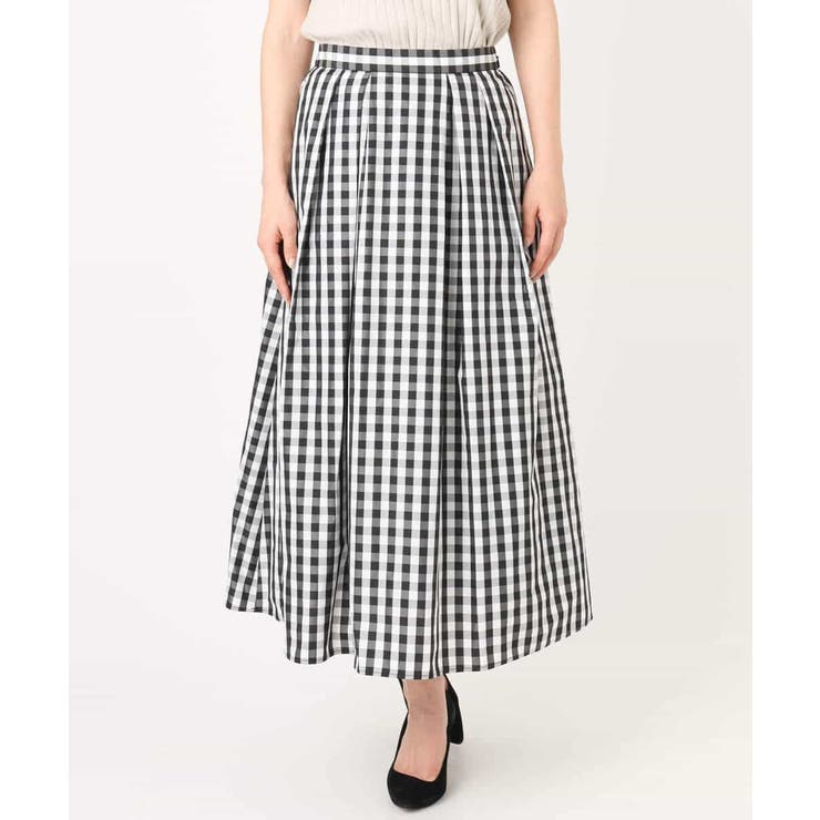 タックフレアスカート（ギンガムチェック）/洗える | MK MICHEL KLEIN | 詳細画像10 
