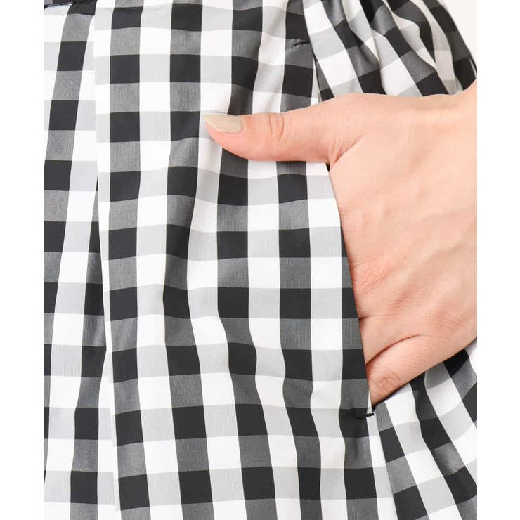 タックフレアスカート（ギンガムチェック）/洗える | MK MICHEL KLEIN | 詳細画像15 