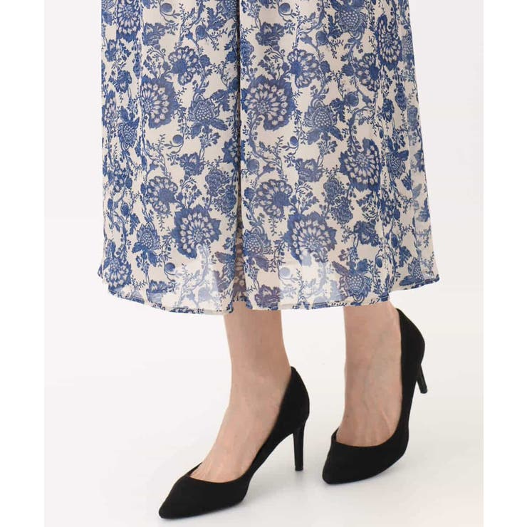 更紗プリント花柄シフォンスカート/洗える | MK MICHEL KLEIN | 詳細画像23 