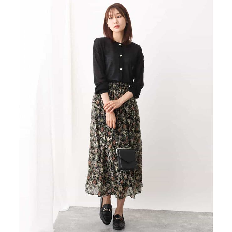ヴィンテージフラワースカート/洗える[品番：ITKW0013433]｜MK MICHEL