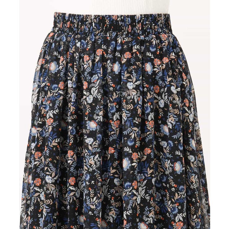 フラワードットプリントシフォンスカート/洗える | MK MICHEL KLEIN | 詳細画像33 