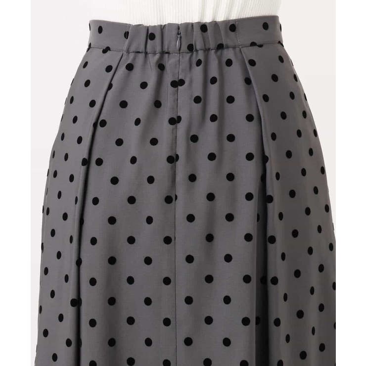 フロッキードット柄タックスカート/洗える | MK MICHEL KLEIN | 詳細画像25 