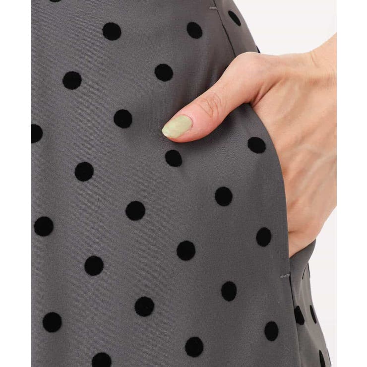 フロッキードット柄タックスカート/洗える | MK MICHEL KLEIN | 詳細画像27 