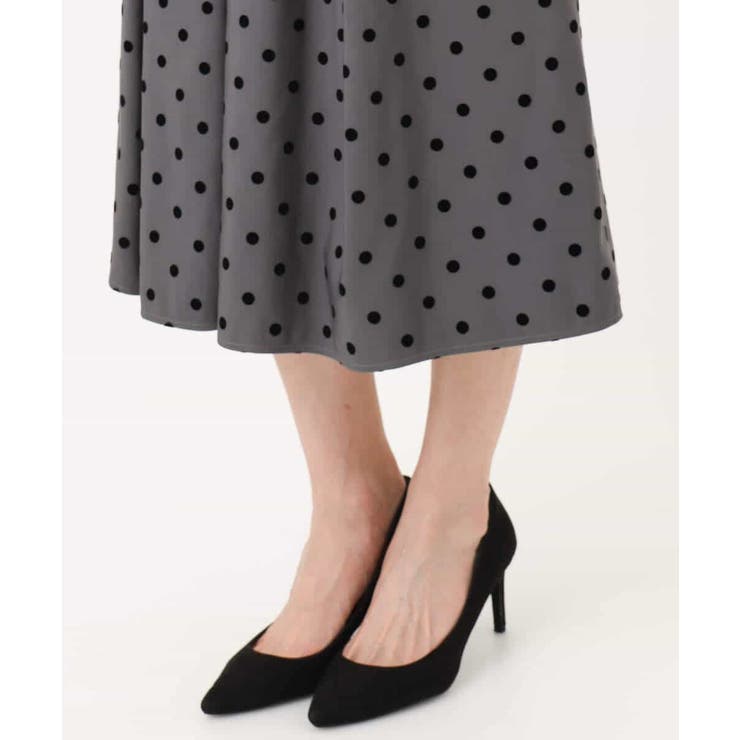 フロッキードット柄タックスカート/洗える | MK MICHEL KLEIN | 詳細画像28 