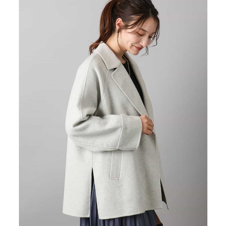 ライトグレー | スムースリバー ミドル丈コート | MK MICHEL KLEIN