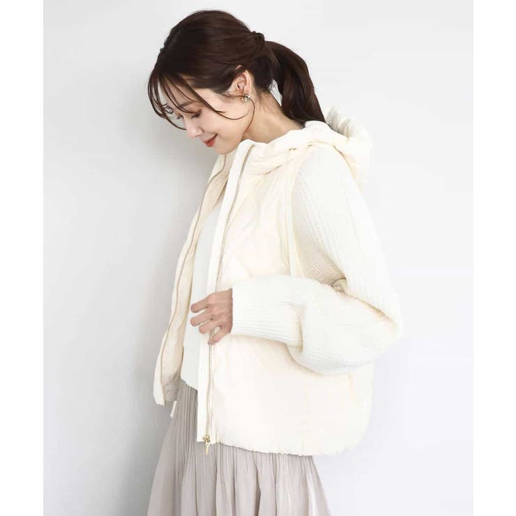 ニットスリーブダウンブルゾン | MK MICHEL KLEIN | 詳細画像2 