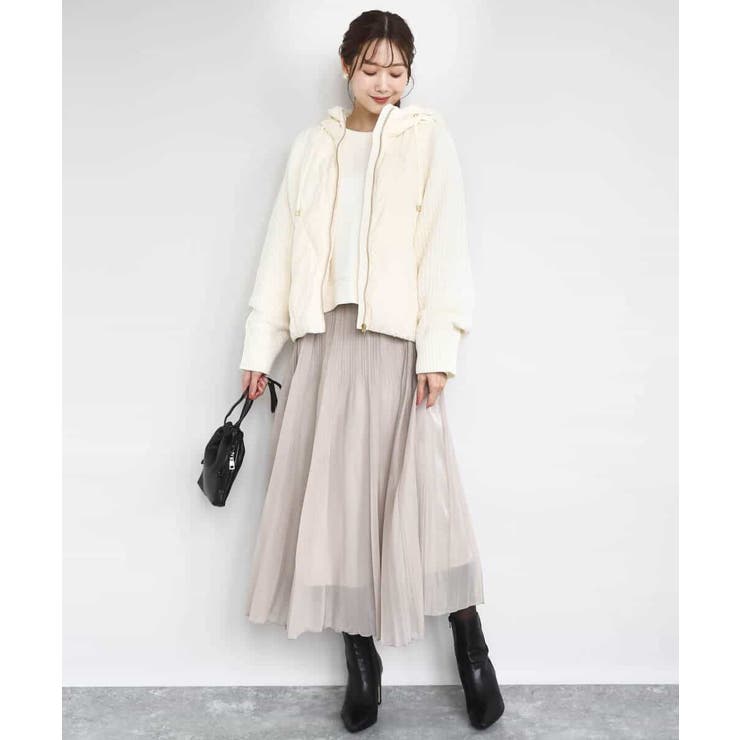 ニットスリーブダウンブルゾン | MK MICHEL KLEIN | 詳細画像3 