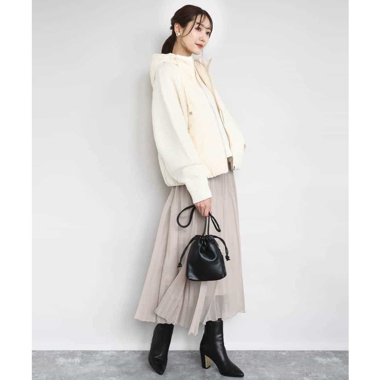 ニットスリーブダウンブルゾン | MK MICHEL KLEIN | 詳細画像5 