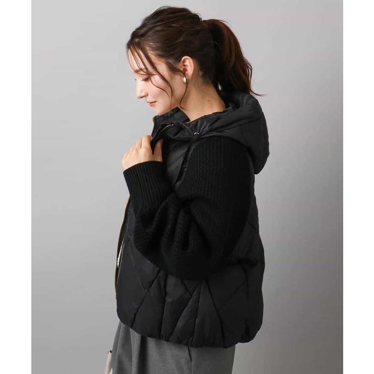 ニットスリーブダウンブルゾン | MK MICHEL KLEIN | 詳細画像7 