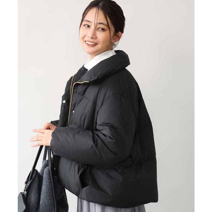 ブラック | [撥水/リサイクルダウン]ショート丈ダウンブルゾン | MK MICHEL KLEIN