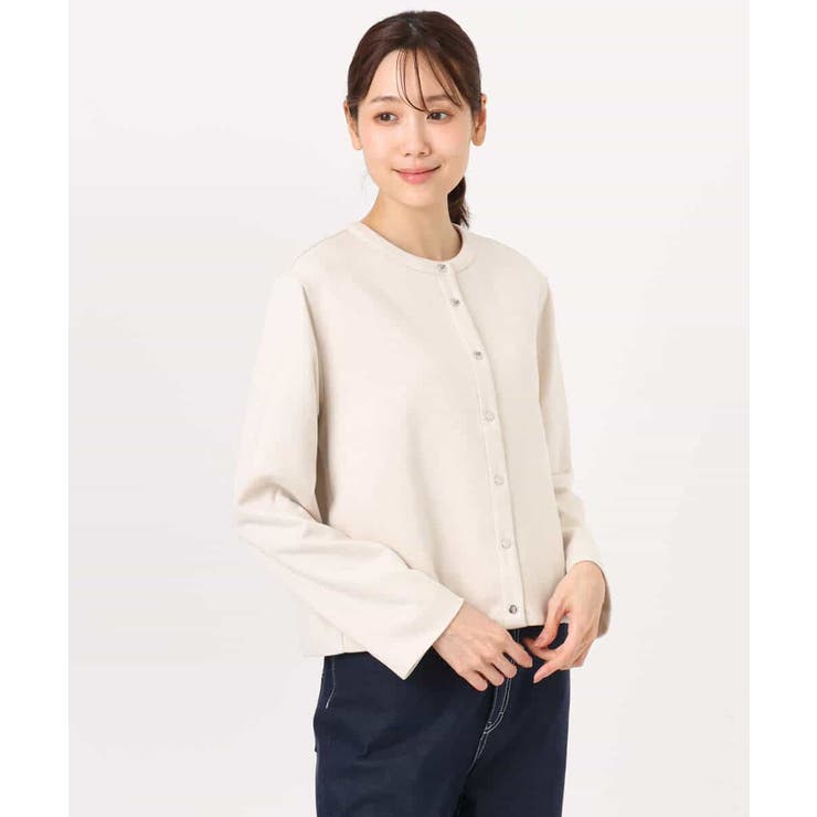 フェイクスウェード ドット釦ジャケット/洗える | MK MICHEL KLEIN | 詳細画像14 