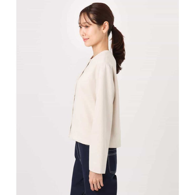 フェイクスウェード ドット釦ジャケット/洗える | MK MICHEL KLEIN | 詳細画像15 