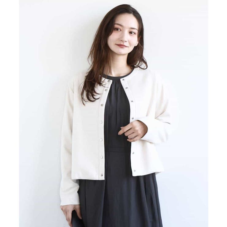 フェイクスウェード ドット釦ジャケット/洗える | MK MICHEL KLEIN | 詳細画像6 