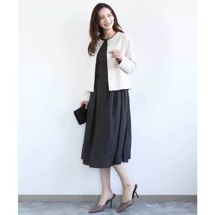 フェイクスウェード ドット釦ジャケット/洗える | MK MICHEL KLEIN | 詳細画像9 