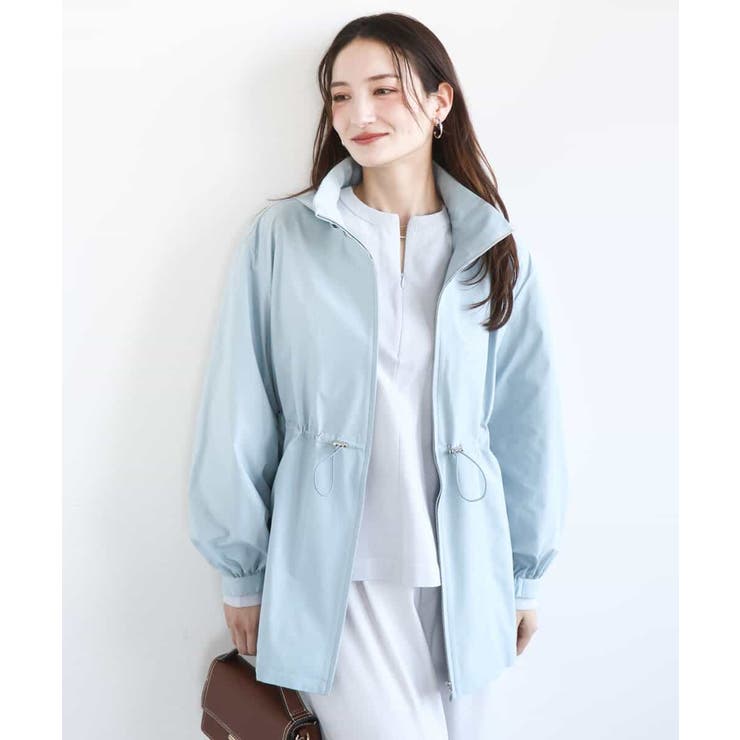 2wayタイプライターミドル丈ブルゾン/洗える | MK MICHEL KLEIN | 詳細画像1 