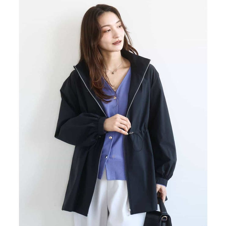 2wayタイプライターミドル丈ブルゾン/洗える | MK MICHEL KLEIN | 詳細画像26 