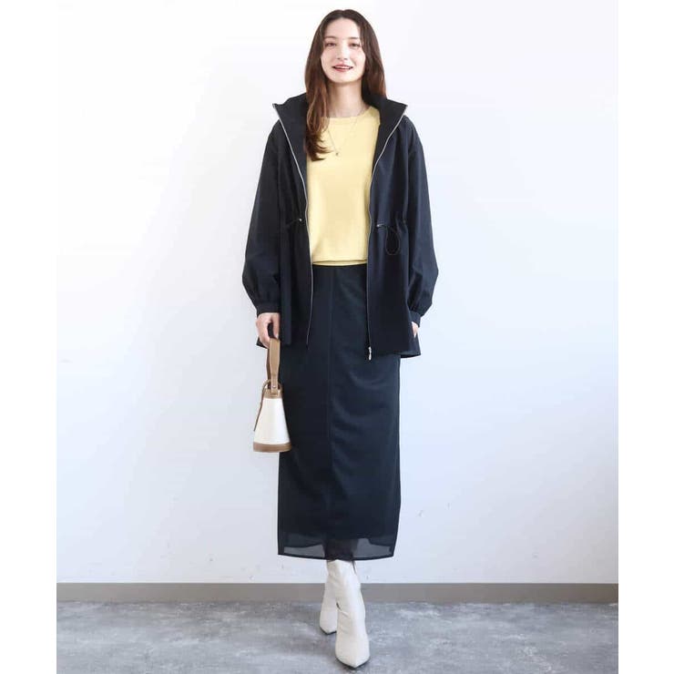 2wayタイプライターミドル丈ブルゾン/洗える | MK MICHEL KLEIN | 詳細画像34 