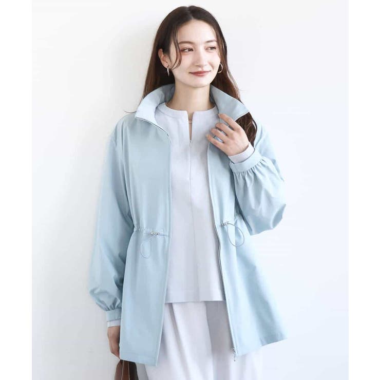 2wayタイプライターミドル丈ブルゾン/洗える | MK MICHEL KLEIN | 詳細画像4 