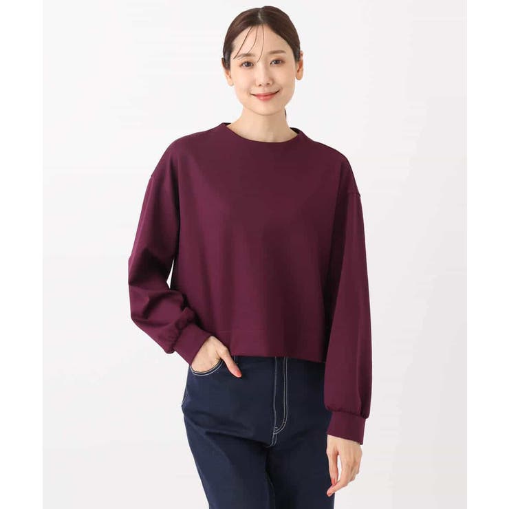 バッグファスナーデザイン ポンチカットソー/洗える | MK MICHEL KLEIN | 詳細画像15 