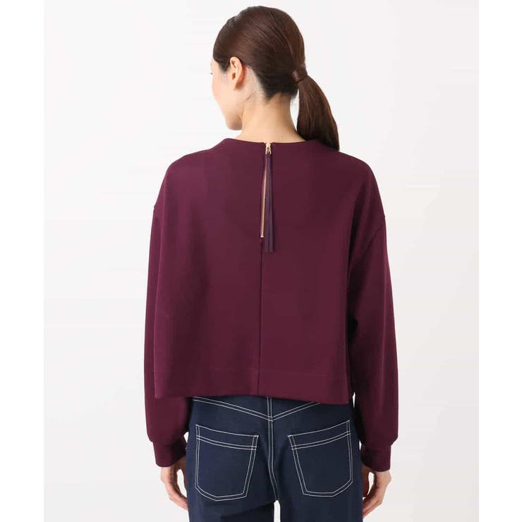 バッグファスナーデザイン ポンチカットソー/洗える | MK MICHEL KLEIN | 詳細画像17 