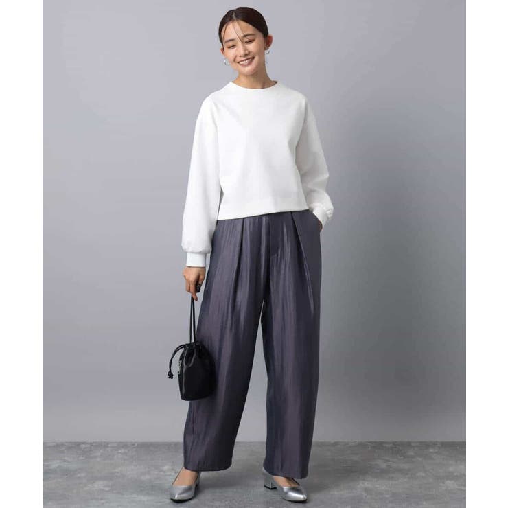 バッグファスナーデザイン ポンチカットソー/洗える | MK MICHEL KLEIN | 詳細画像5 