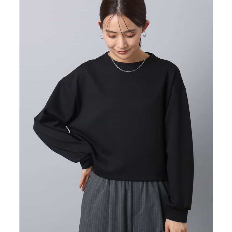 バッグファスナーデザイン ポンチカットソー/洗える | MK MICHEL KLEIN | 詳細画像6 