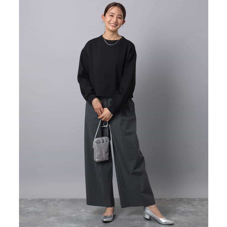 バッグファスナーデザイン ポンチカットソー/洗える | MK MICHEL KLEIN | 詳細画像7 